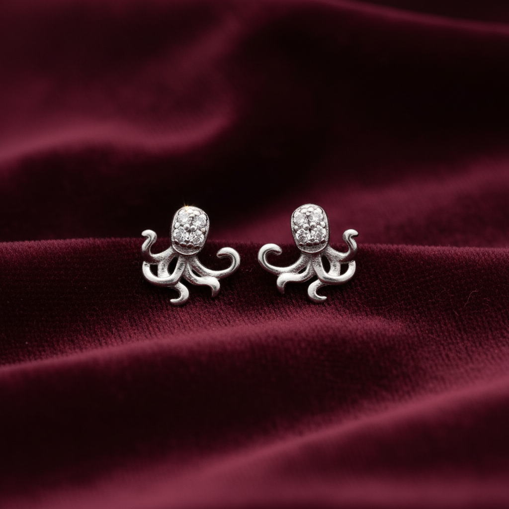 92.5 Silver Simple Elegant Earrings for Women | Stylish Minimal Design | Everyday Wear Jewellery