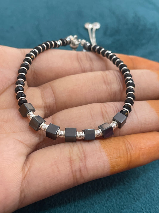 92.5 Silver Kids Anklet (Single Piece) | Stylish Minimal Design | Elegant Jewellery