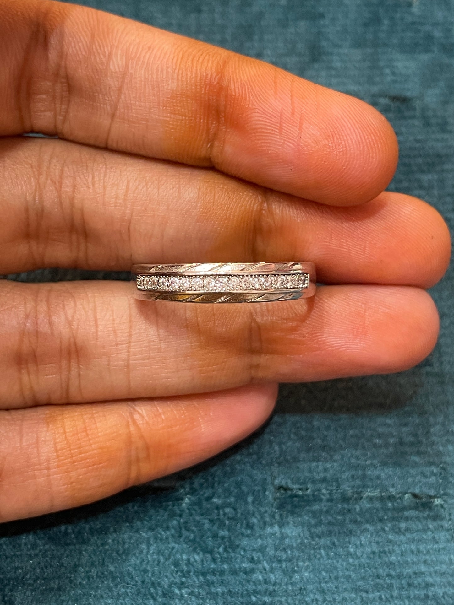 92.5 Silver Men’s Ring Size 25 | Stylish Heavy Look Design | Elegant Jewellery