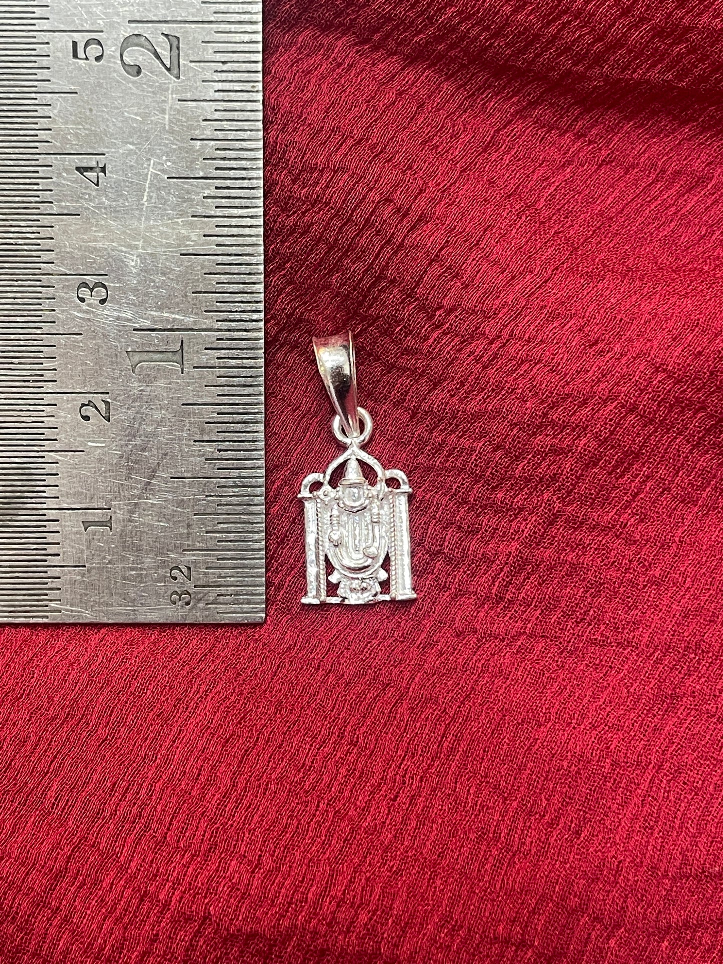 92.5 Silver Tirupati Balaji (Venkateswara Swamy) Design Pendant for Men &amp; Women – Temple Style