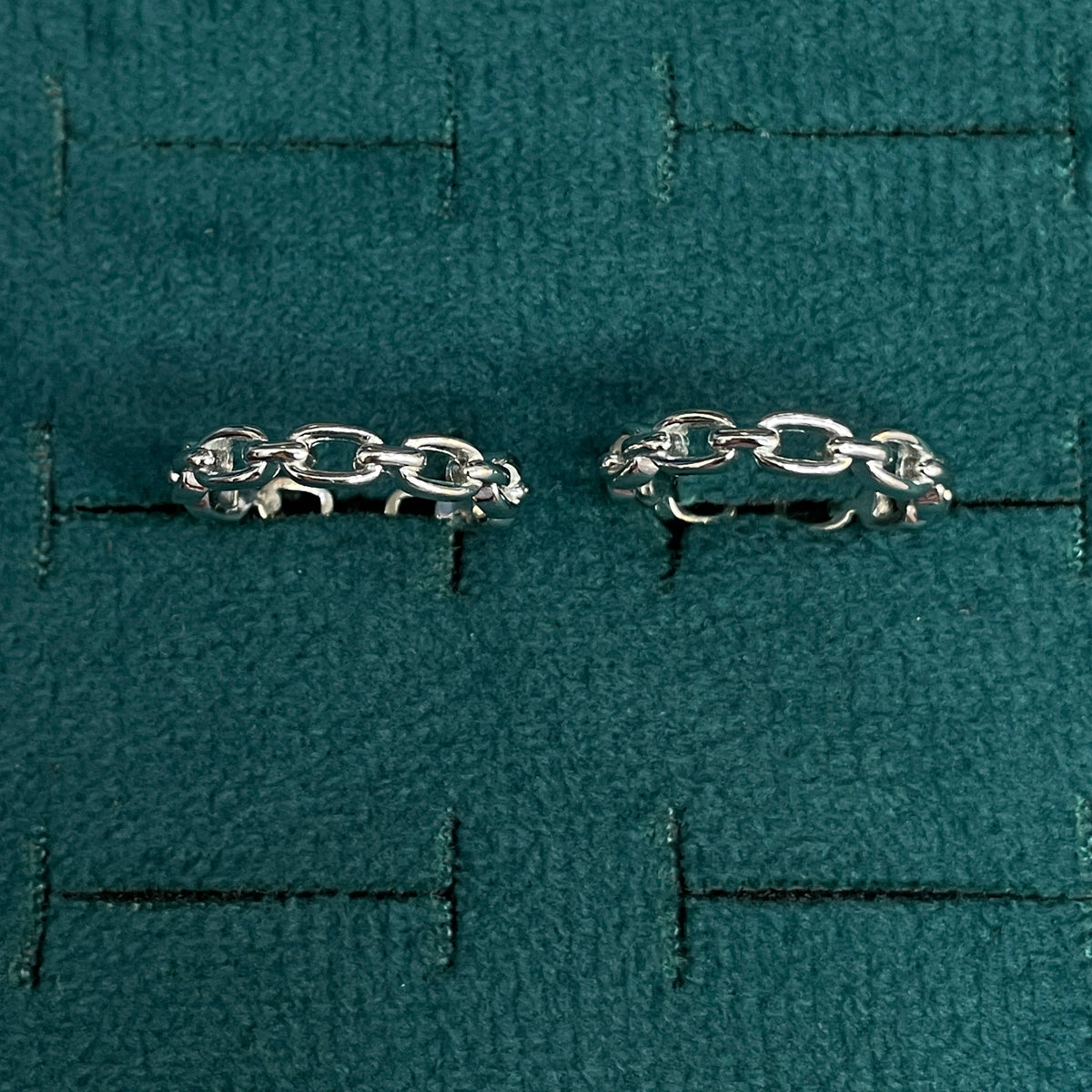 92.5 Silver Chain Link Band Toe Rings