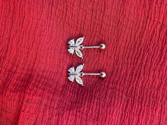 92.5 Silver Butterfly Bugadi for Women | Stylish Ear Cuff Design | Ethnic Jewellery