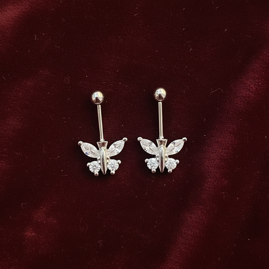 92.5 Silver Butterfly Bugadi for Women | Stylish Ear Cuff Design | Ethnic Jewellery