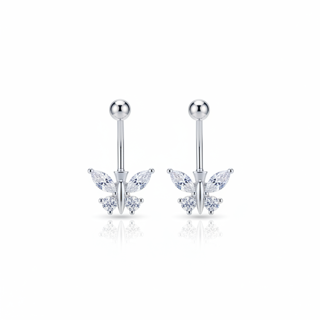 92.5 Silver Butterfly Bugadi for Women | Stylish Ear Cuff Design | Ethnic Jewellery