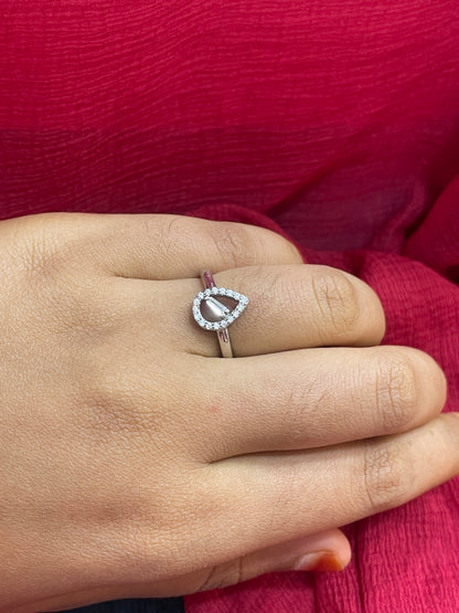 92.5 Silver Ring for Women Size 14 | Stylish Refined Finish | Elegant Fashion Jewellery