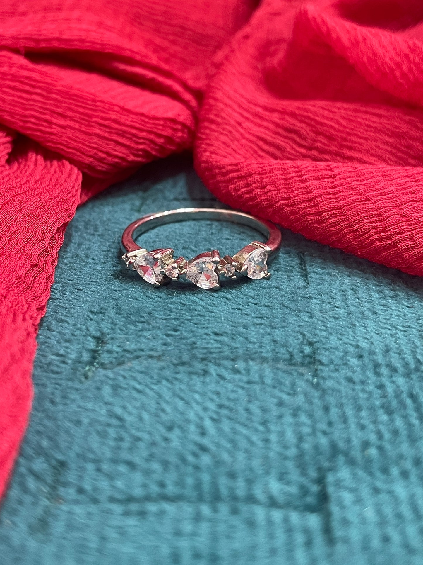92.5 Silver White Stone Ring for Women Size 18 | Stylish Radiant Design | Elegant Fashion Jewellery