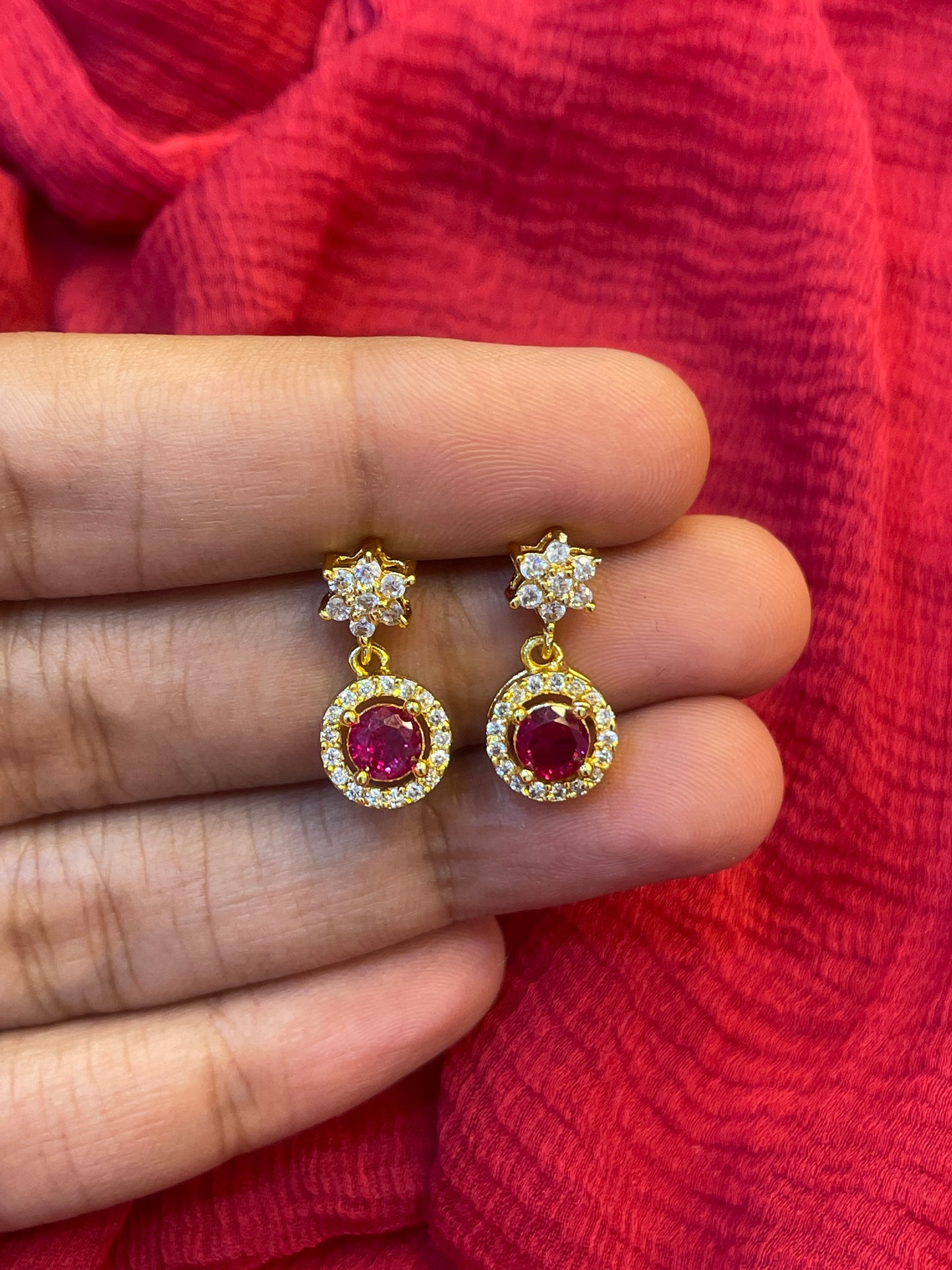 92.5 Silver Gold Plated Star Earrings for Women | Stylish Celestial Design | Elegant Jewellery