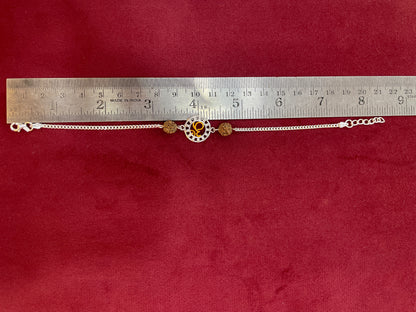 925 Silver Om Rudraksha Rakhi