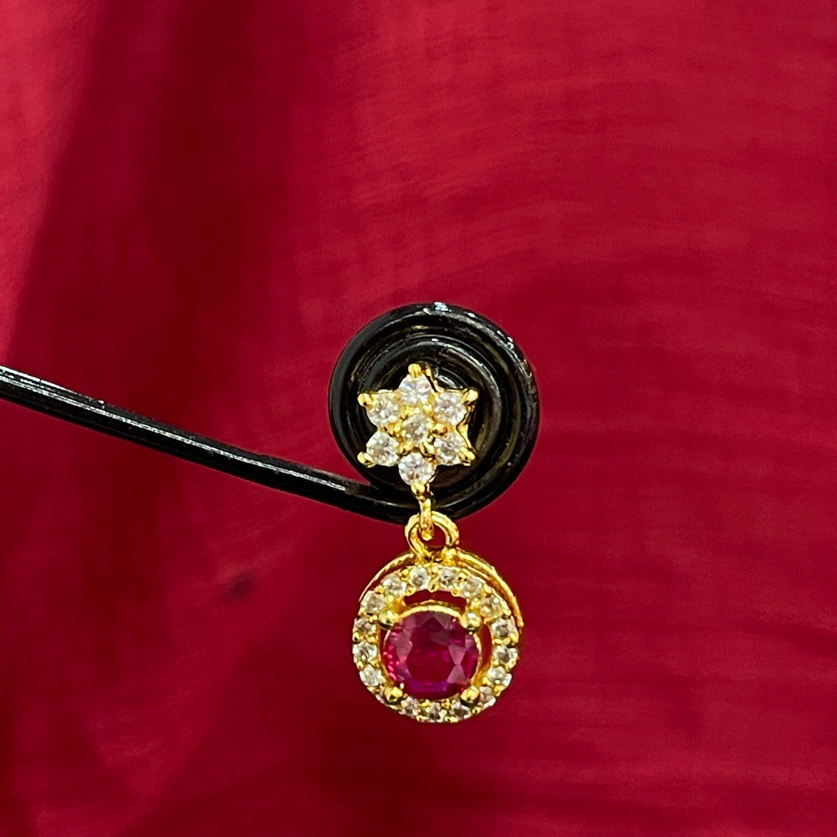 92.5 Silver Gold Plated Star Earrings for Women | Stylish Celestial Design | Elegant Jewellery pair