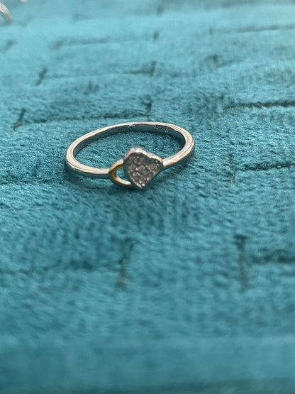 92.5 Silver Heart Ring for Women Size 12 | Stylish Romantic Form | Elegant Gift Jewellery
