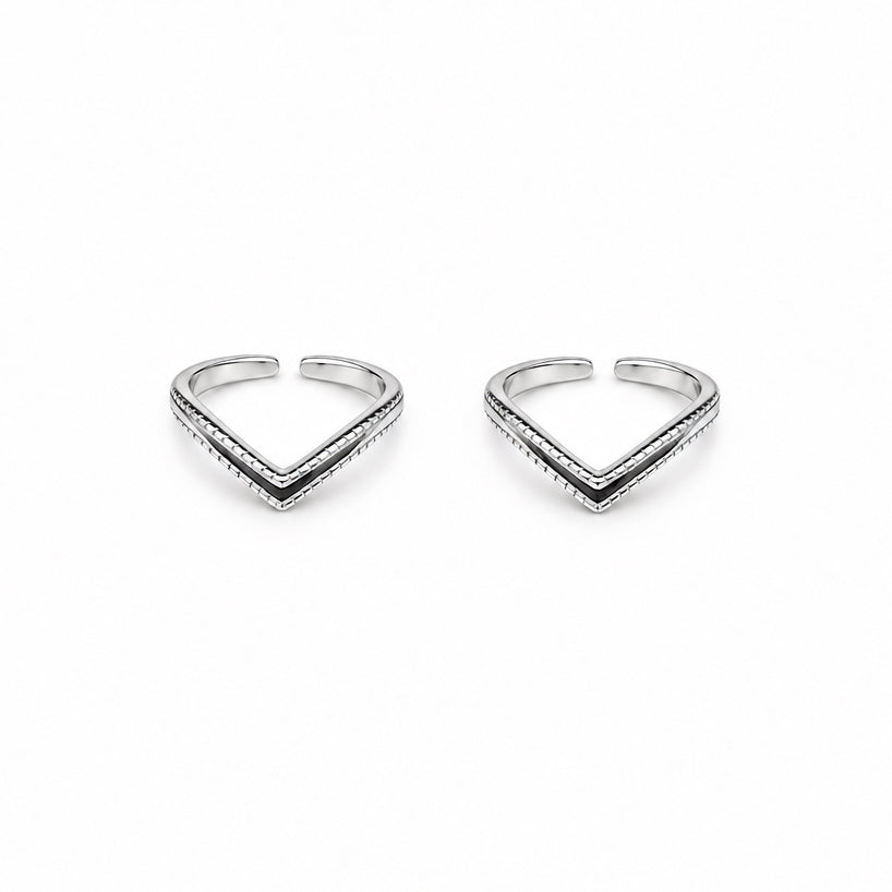 92.5 Sterling Silver Classy Stylish Toe Rings for Women | Elegant Minimal Design