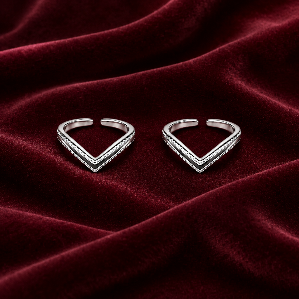 92.5 silver toe rings 