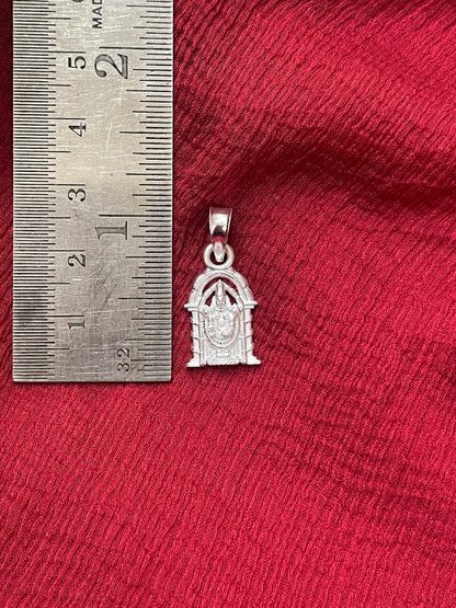 92.5 Silver Balaji Pendant for Men & Women | Venkateswara Swamy Divine Design | Temple Jewellery