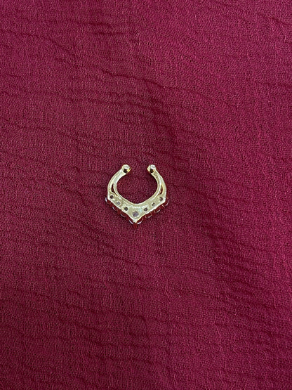 92.5 Silver Gold Plated Luxe Septum