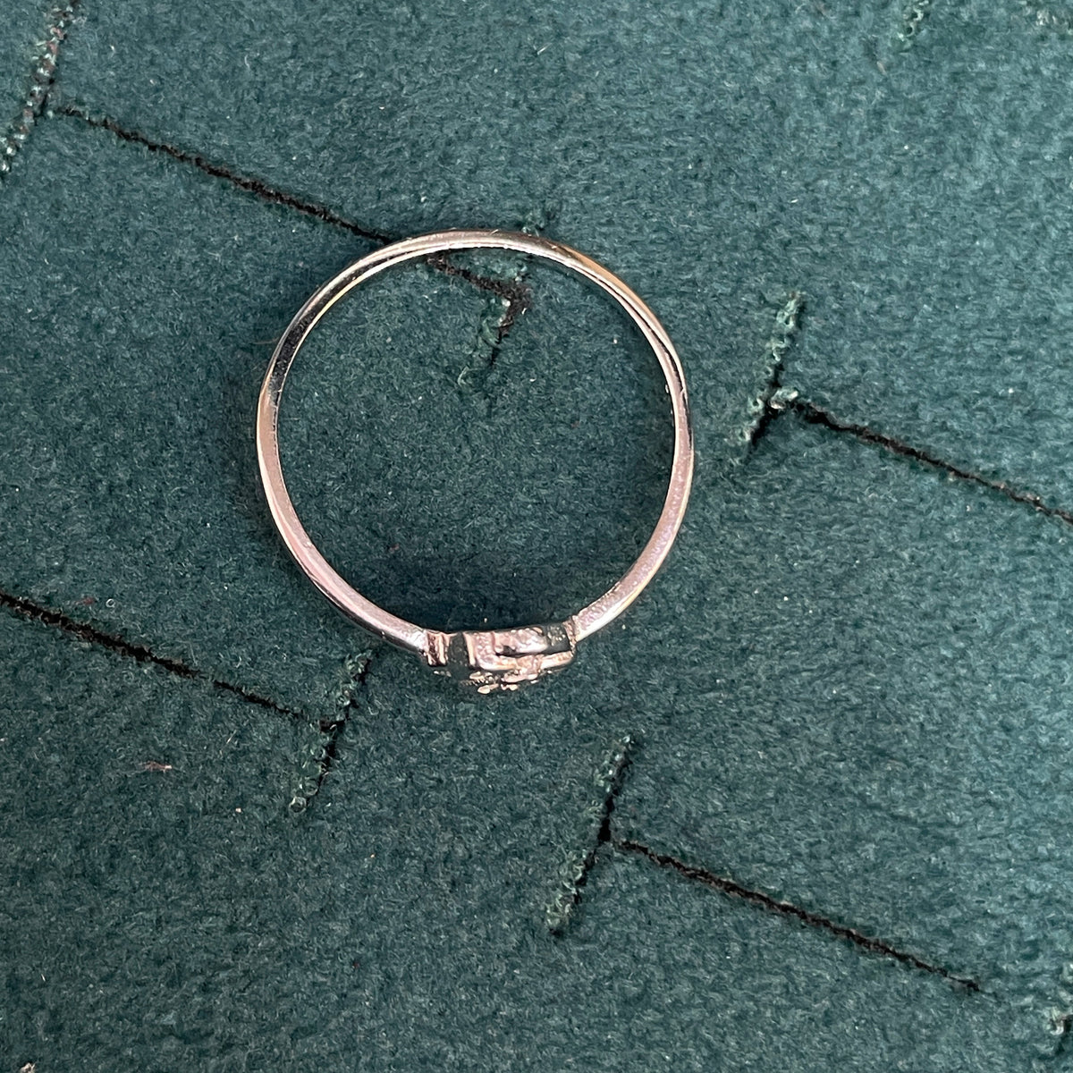 92.5 Sterling Silver Sculpted Rose Flower Finger Ring