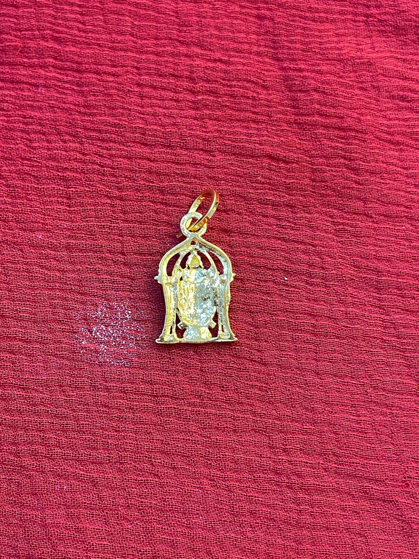92.5 silver gold plated Venkateswara swamy pendant