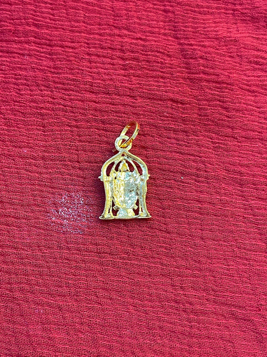 92.5 silver gold plated Venkateswara swamy pendant
