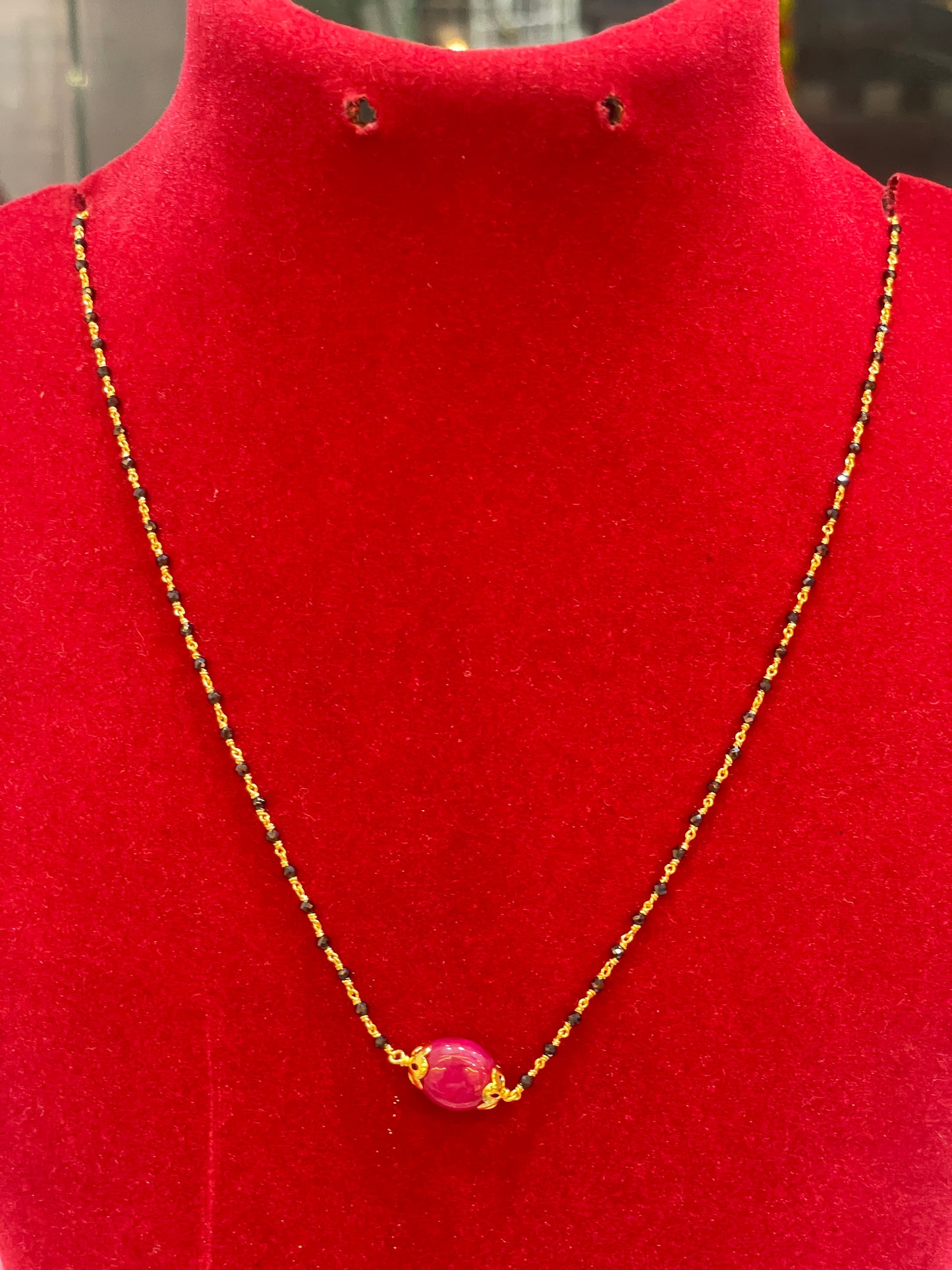 Black bean chains 16 inch