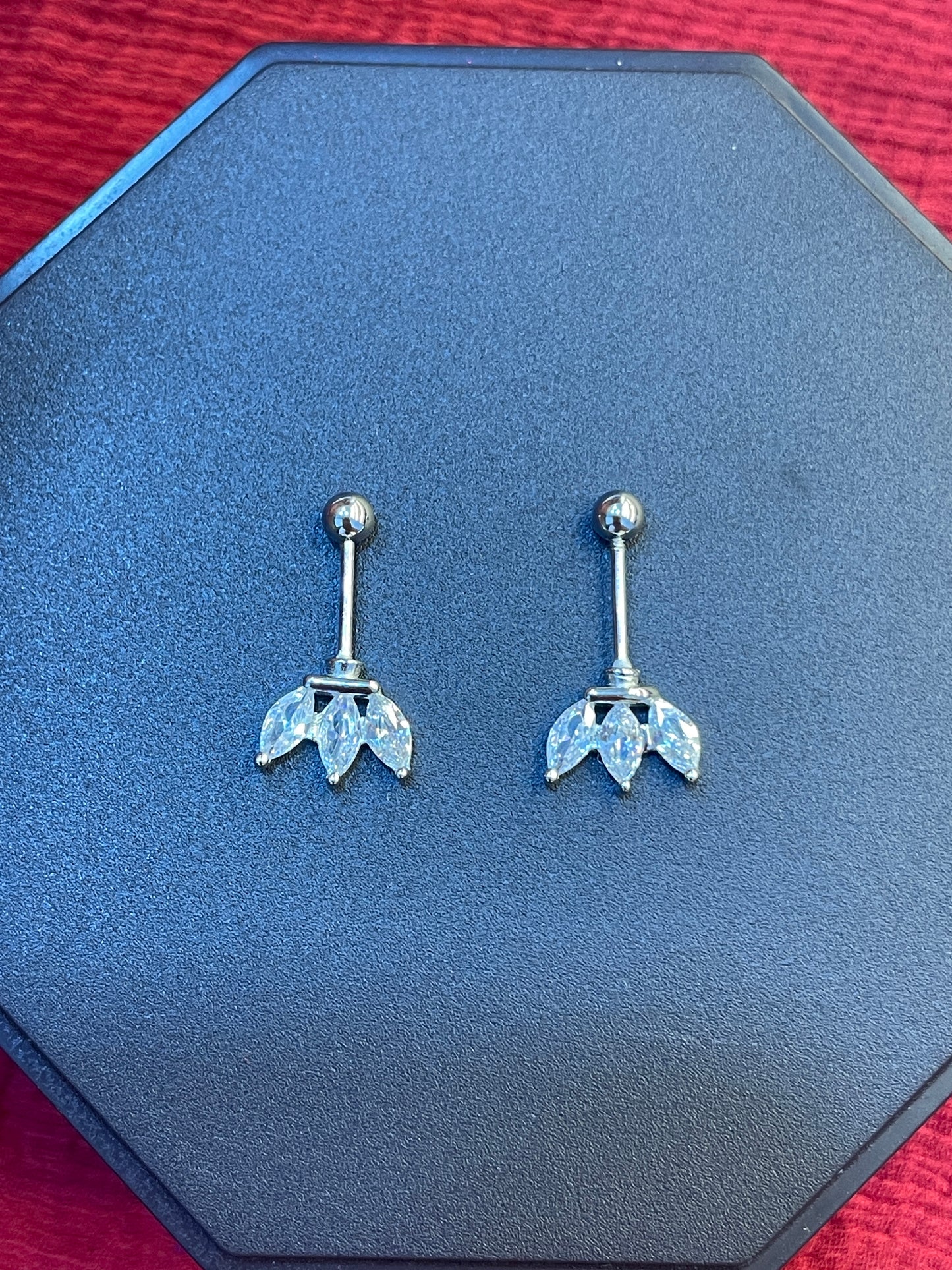 92.5 Silver Three Leaf Bugadi Pair for Women | Floral Helix Earrings | Minimal Daily Wear Jewellery