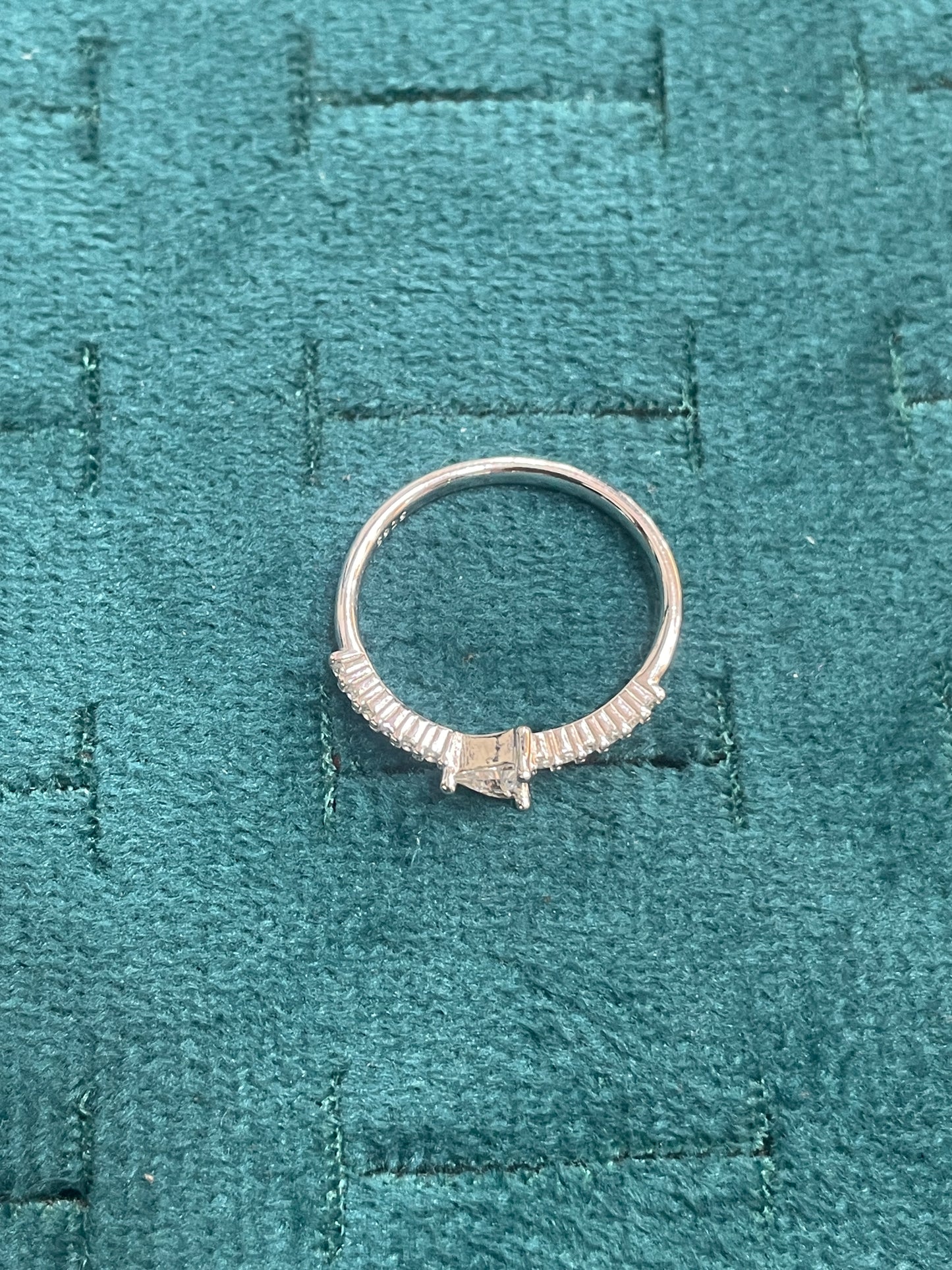 92.5 Silver White Stone Ring for Women Size 11 | Classy Brilliant Finish | Elegant Fashion Jewellery