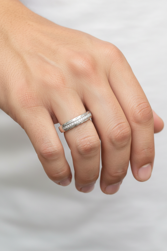 92.5 Silver Men’s Ring Size 25 | Stylish Heavy Look Design | Elegant Jewellery