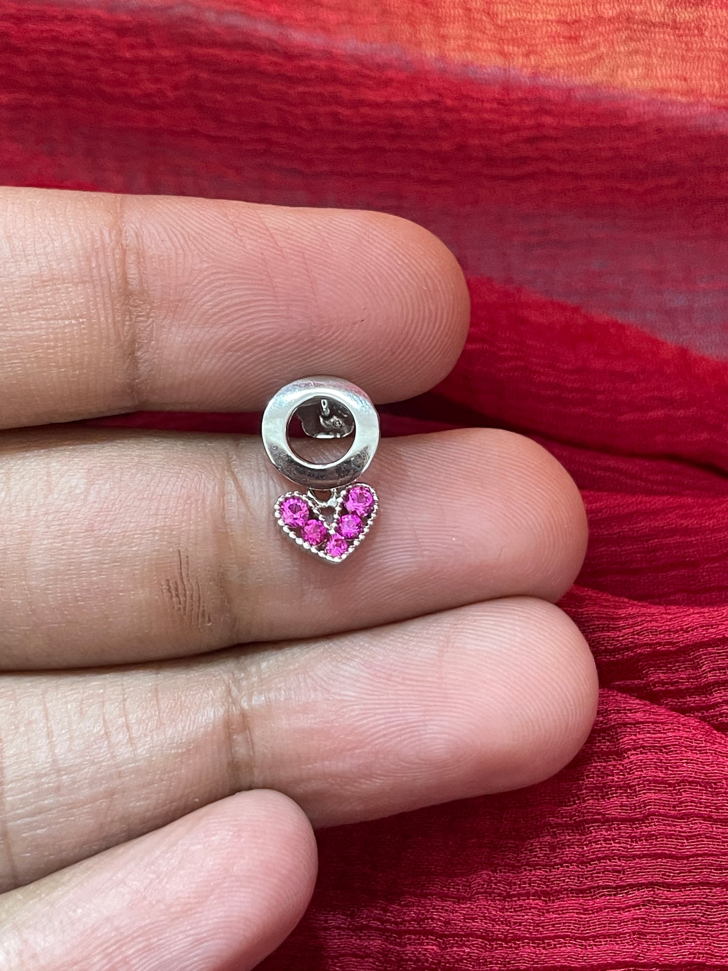 92.5 Silver Pink Heart Earrings for Women | Stylish Love Design | Cute Elegant Jewellery