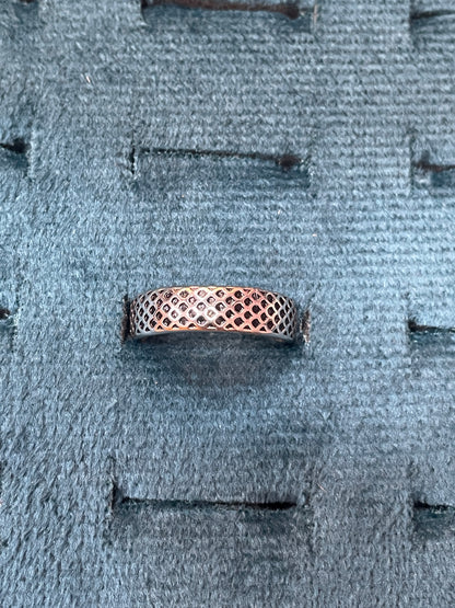92.5 Silver Oxidised Men’s Ring Size 17 | Stylish Antique Finish | Elegant Jewellery