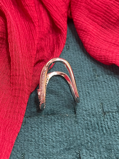 92.5 Silver Vanki Ring for Women Size 11 | Stylish Traditional Design | Elegant Ethnic Jewellery
