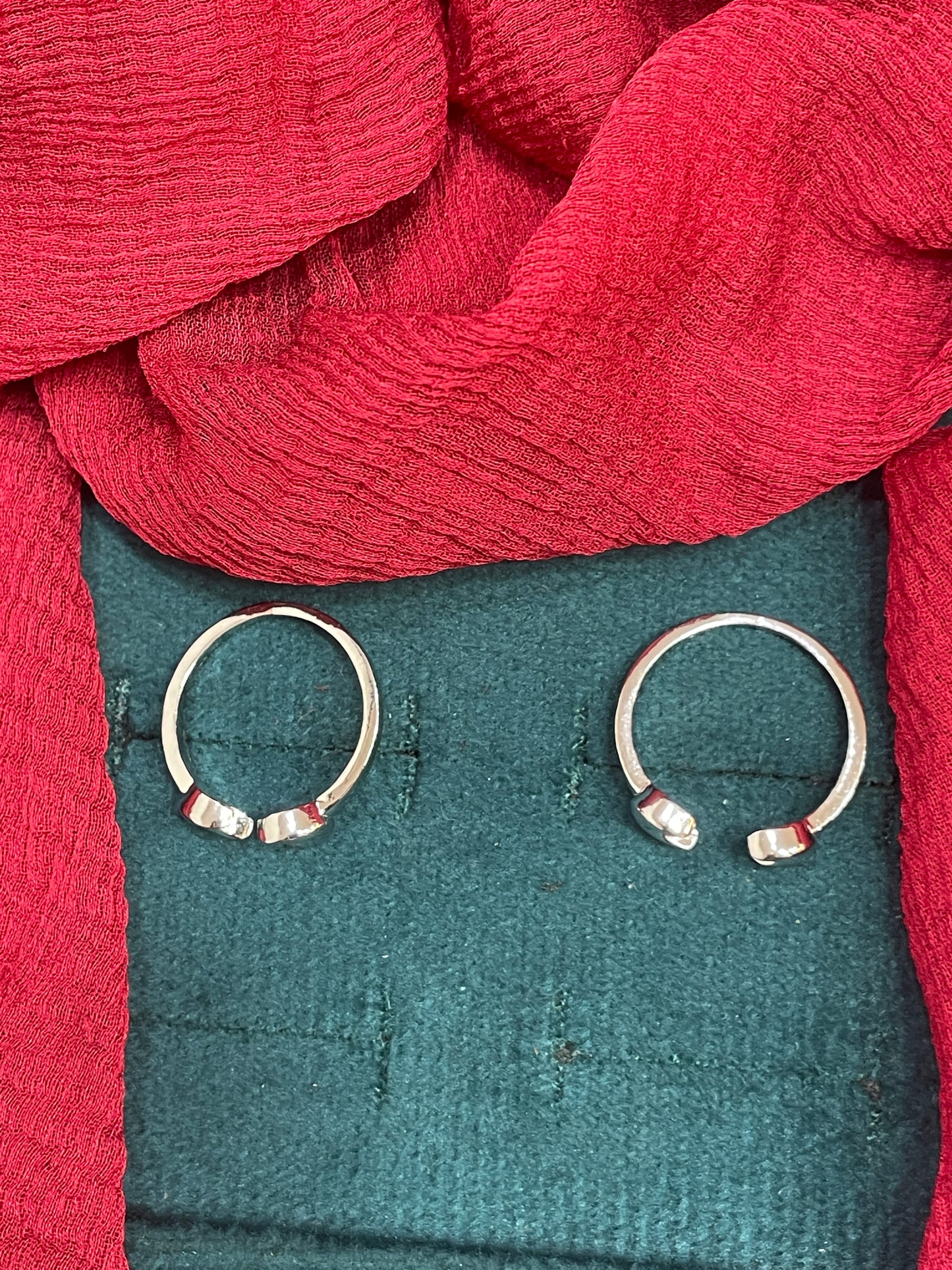 92.5 Silver Crescent Toerings