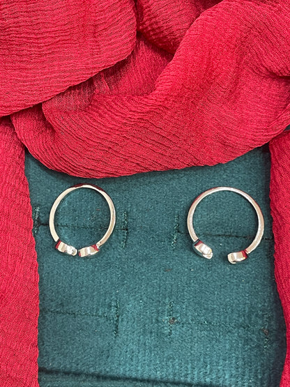 92.5 Silver Crescent Toerings