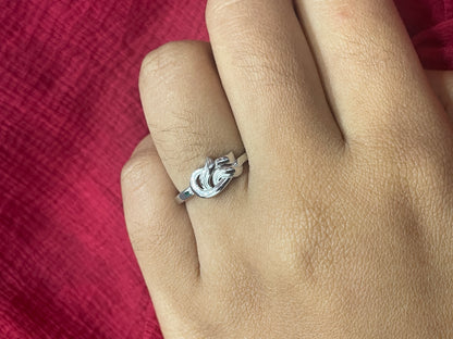 92.5 Silver Simple Ring for Women Size 13 | Minimal Elegant Daily Wear Jewellery