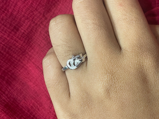 92.5 Silver Simple Ring for Women Size 13 | Minimal Elegant Daily Wear Jewellery