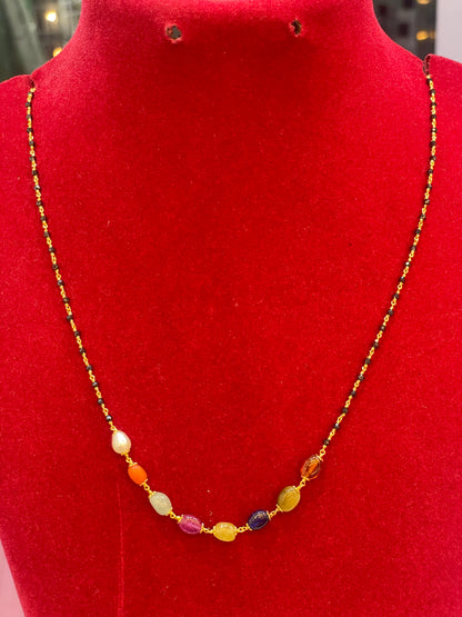 Black bean chains 17 inch