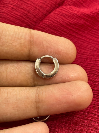 92.5 Silver Bali Earring Single Piece for Men & Women | Classic Hoop Design | Daily Wear Jewellery