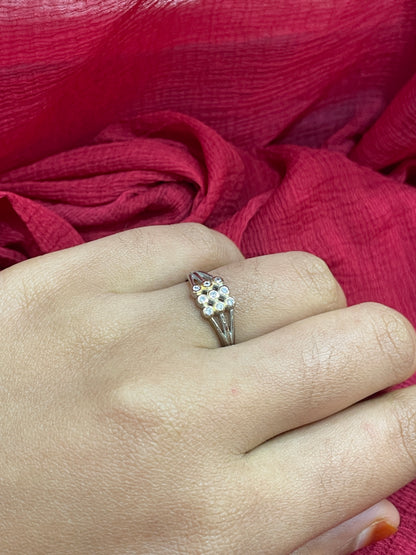 92.5 Silver Simple Stylish Ring for Women Size 14 | Minimal Elegant Design | Daily Wear Jewellery