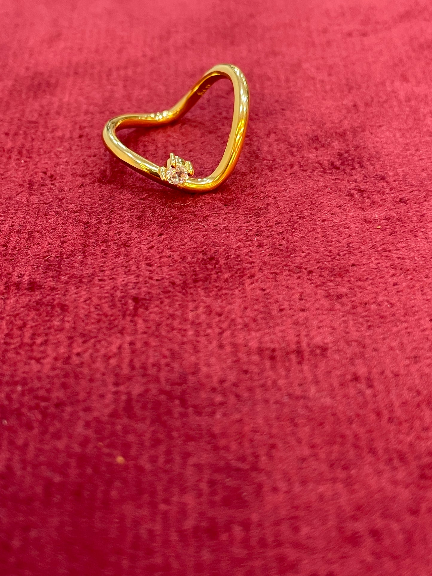 925 Silver Gold Plated Modern Vanki Ring