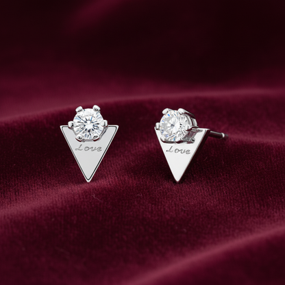 92.5 Silver White Stone Earrings for Women | Stylish Sparkle Design | Elegant Daily Wear Jewellery