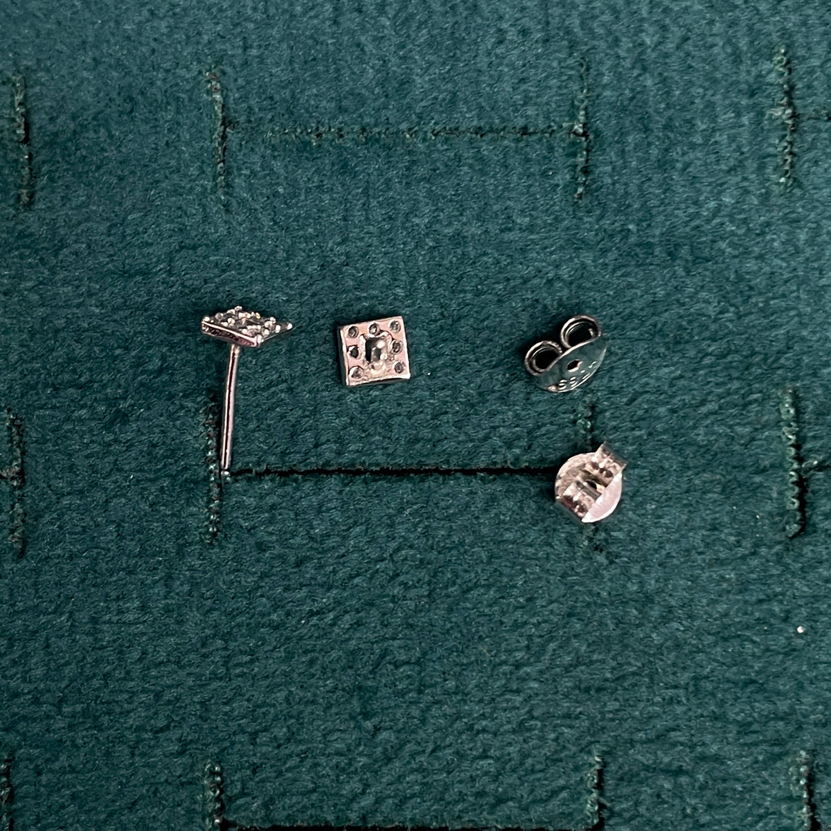 92.5 Silver Mini Square Studs | Classy Minimal Design | Jewellery pair