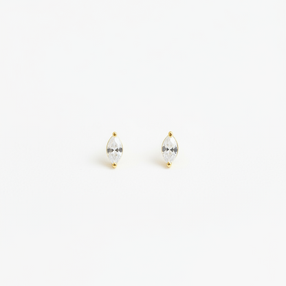 925 silver gold plated drop studs