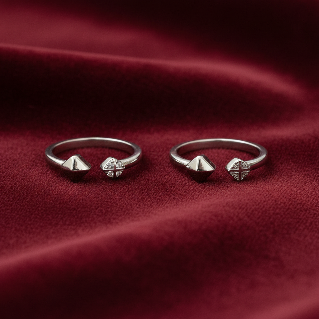 92.5 Silver Classic Toe Rings | Premium Elegant Design | Jewellery