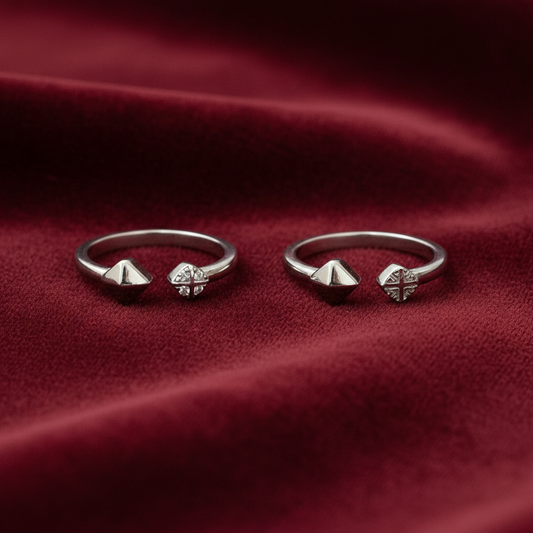 92.5 Silver Classic Toe Rings | Premium Elegant Design | Jewellery