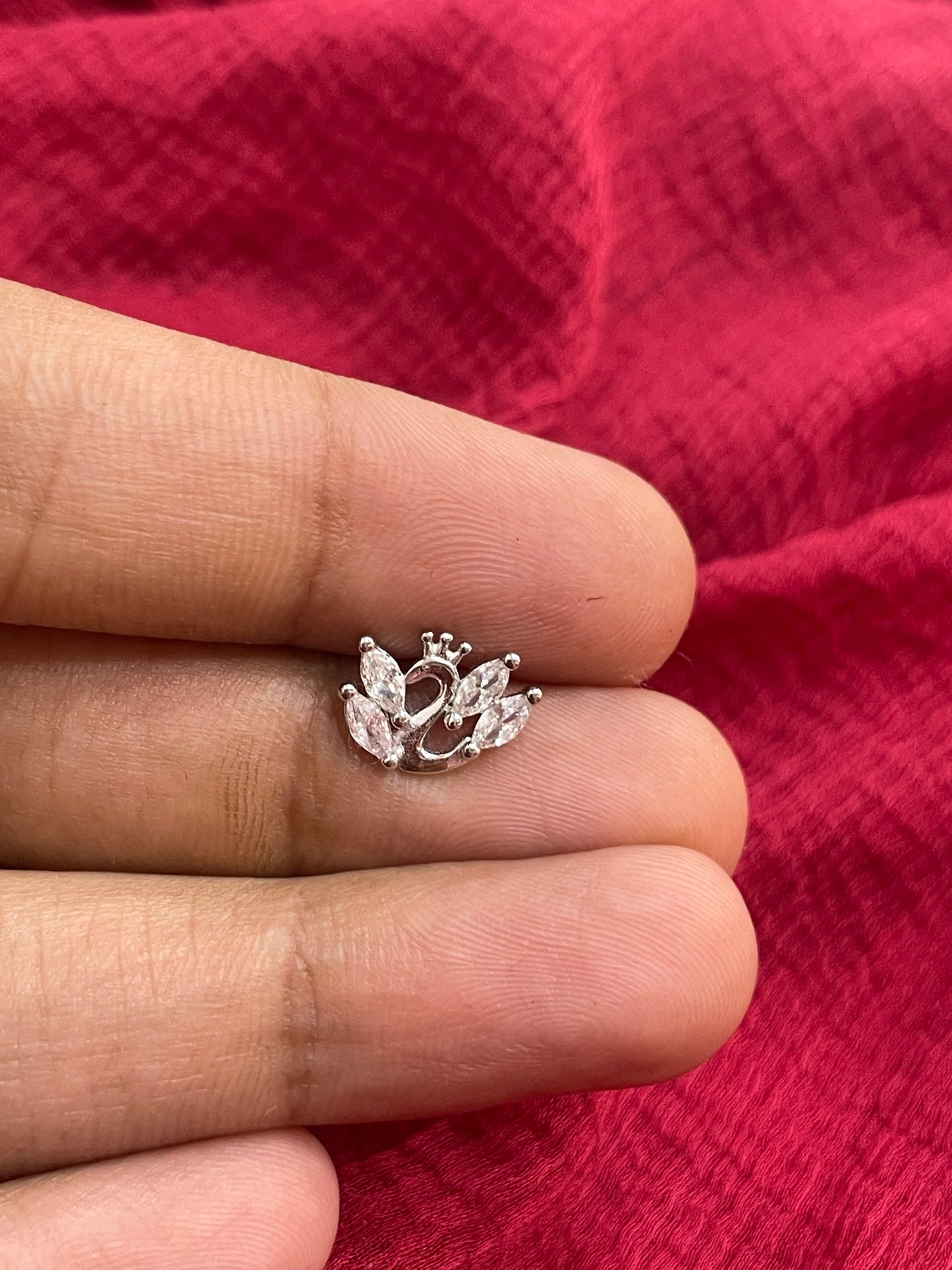 92.5 Silver Swan Earrings for Women | Stylish Elegant Design | Graceful Jewellery