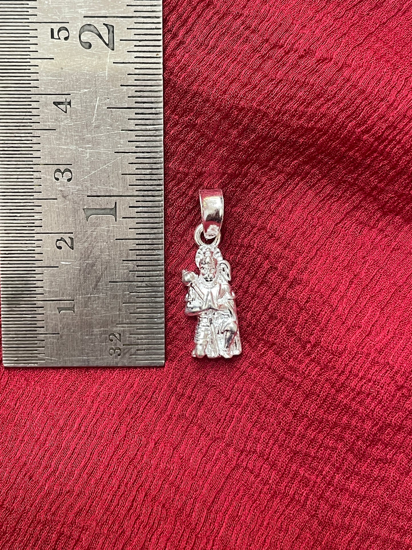 92.5 Silver Hanuman (Bajrangbali) Design Pendant for Men &amp; Women – Traditional Temple Style