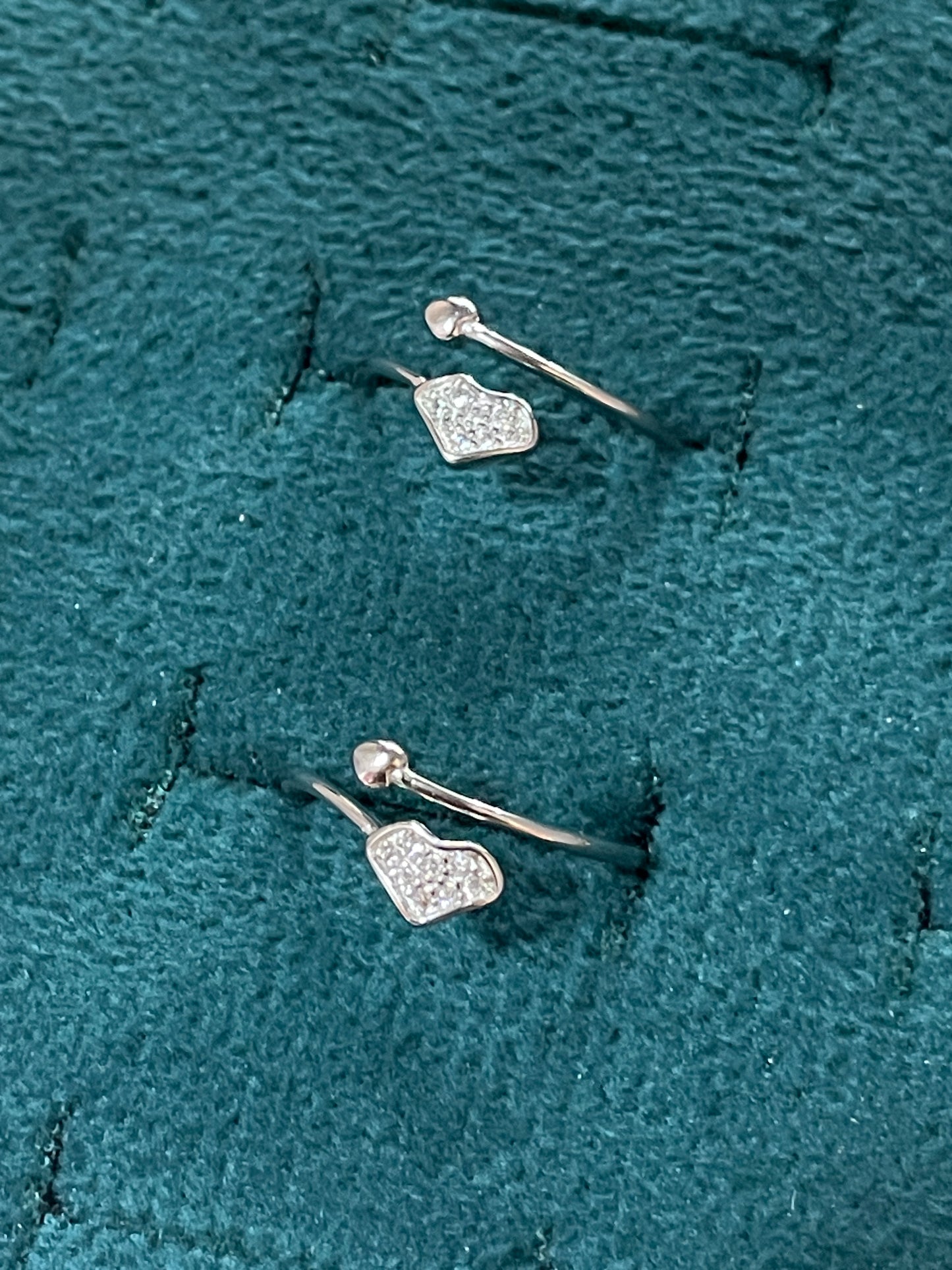 92.5 Silver Toe Rings for Women | Heart Design | Traditional Jewellery