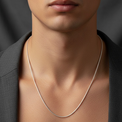 92.5 silver stylish men’s chain 24 inches