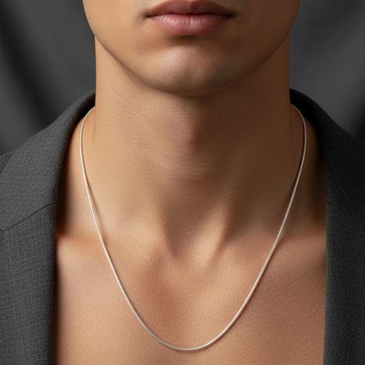 92.5 silver stylish men’s chain 24 inches