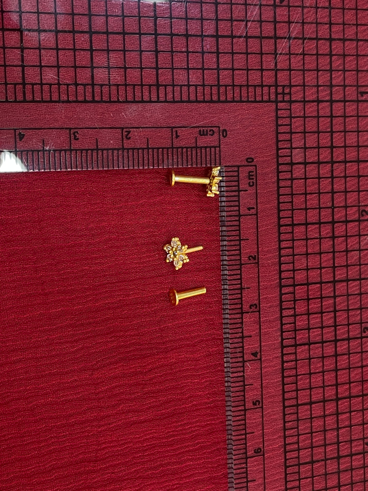 925 Silver Gold Plated 6 Petal Studs for Women | Floral Design