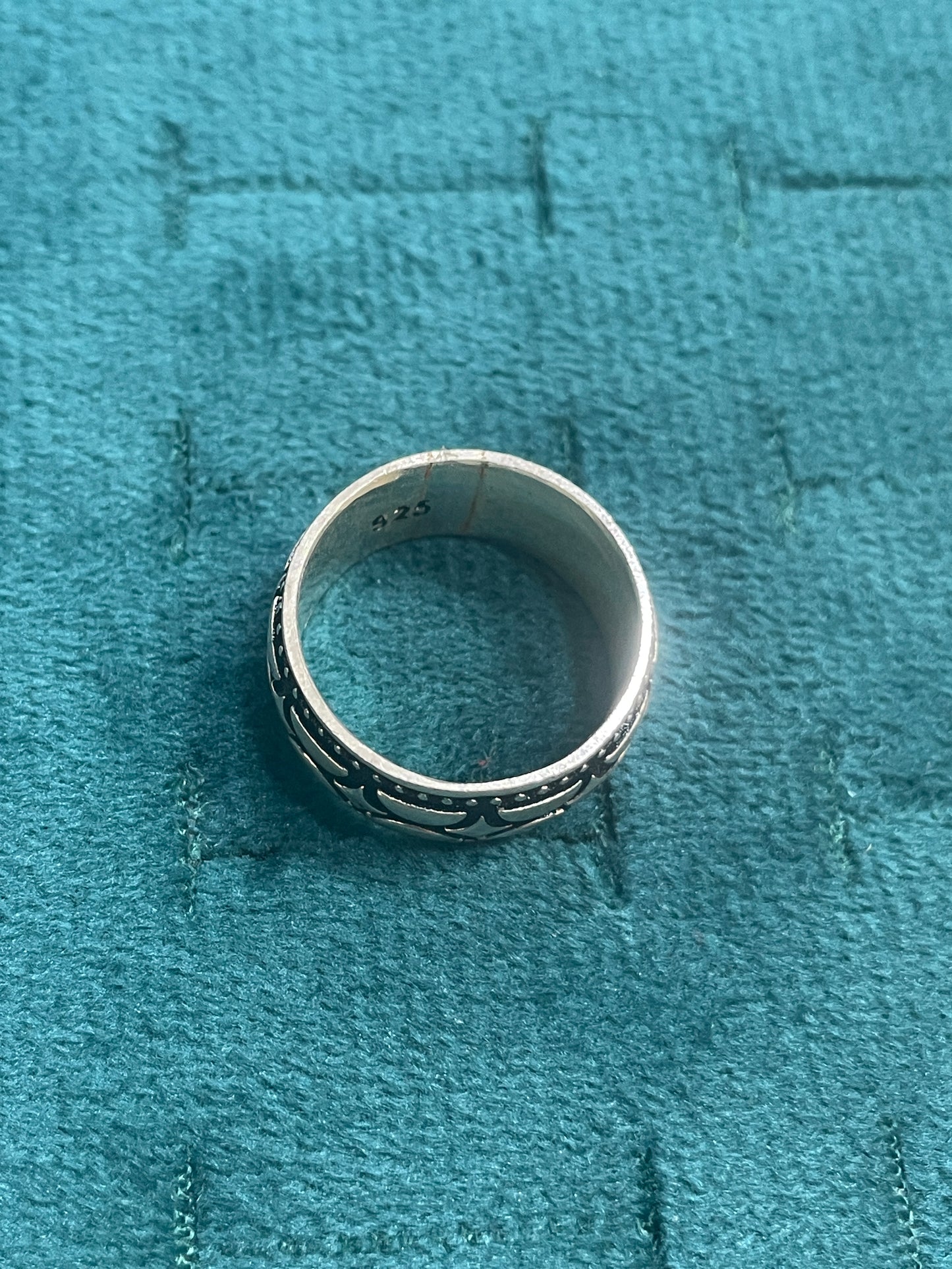 92.5 Silver Oxidised Men’s Ring Size 16 | Stylish Vintage Design | Elegant Jewellery