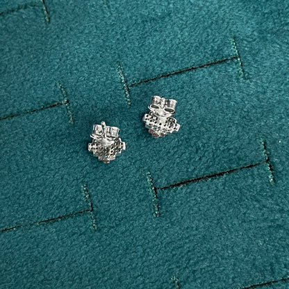 92.5 Silver White Stone Studs | Classy Sparkle Design | Jewellery pair
