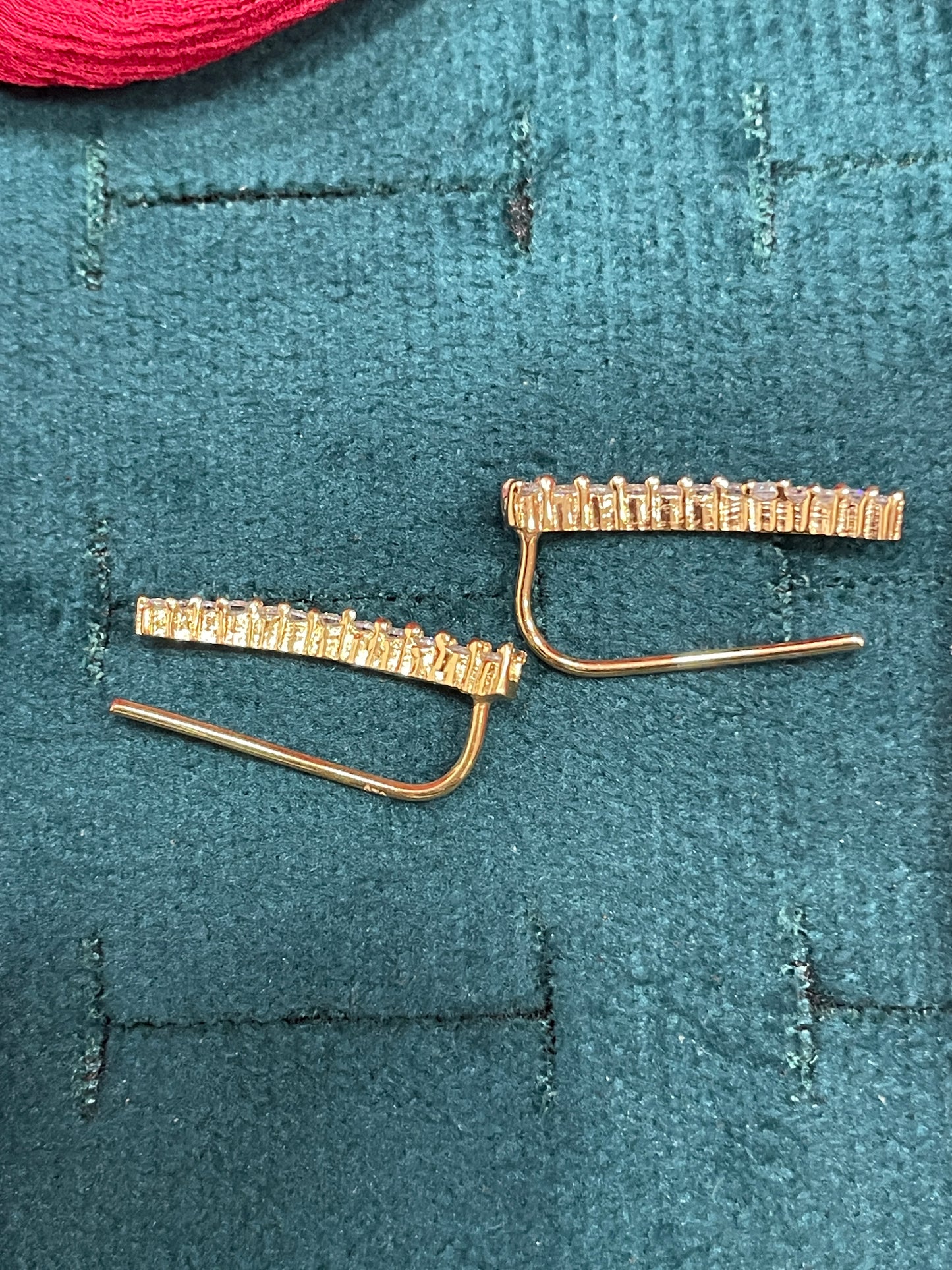 925 Silver Gold Plated Minimal Earcuffs